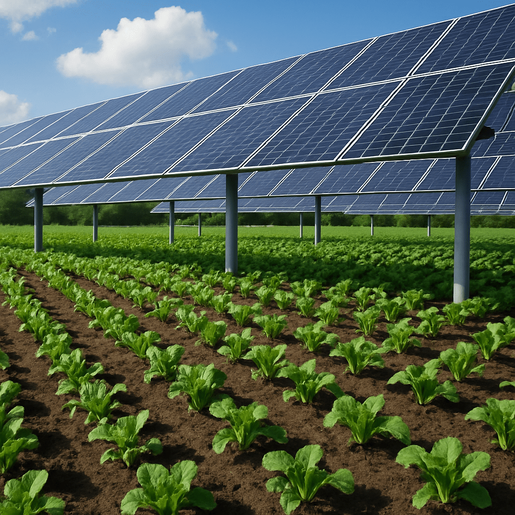 agrowoltaika, fotowoltaika, energia słoneczna, panele sloneczne