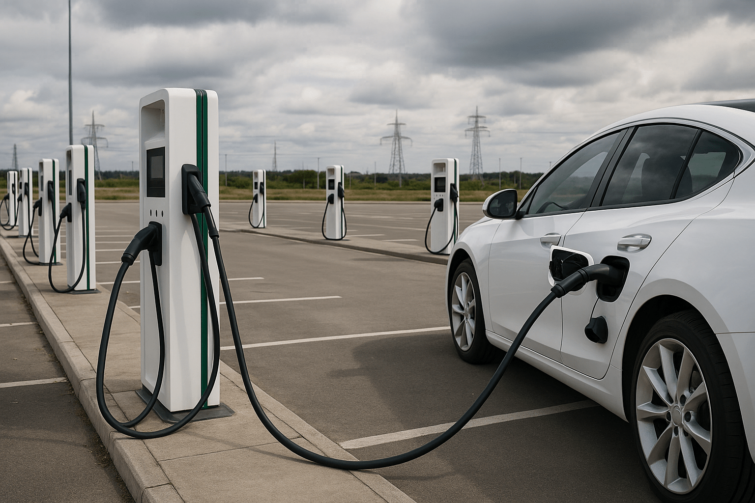 elektromobilność, stacje ładowania pojazdów elektrycznych