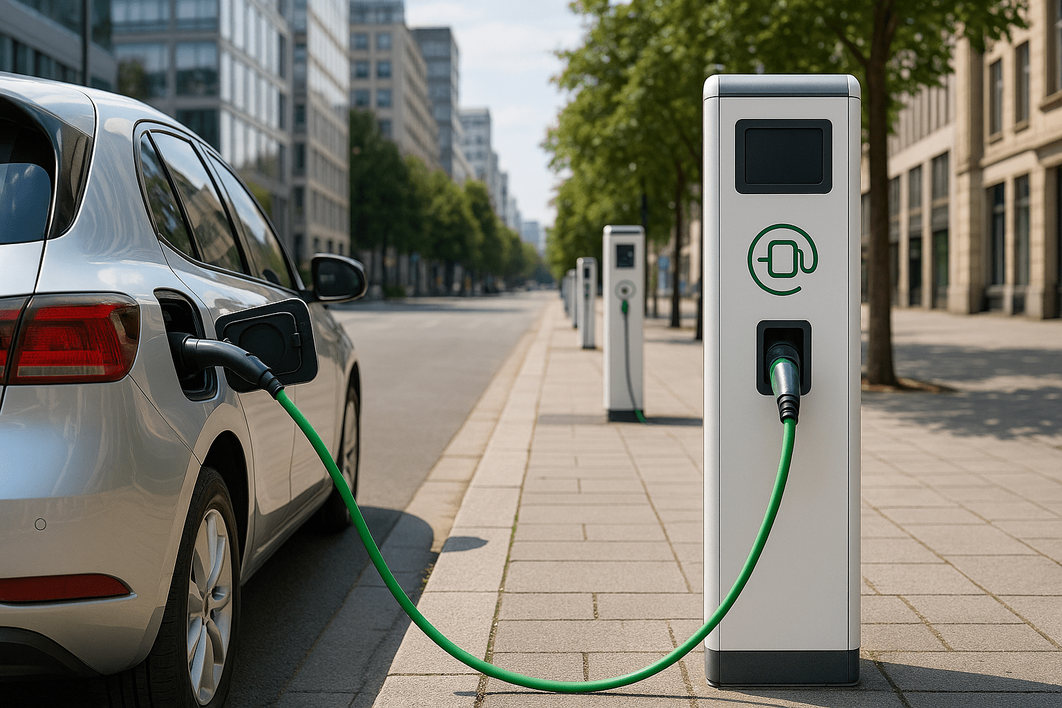 punkty ładowania pojazdów elektrycznych